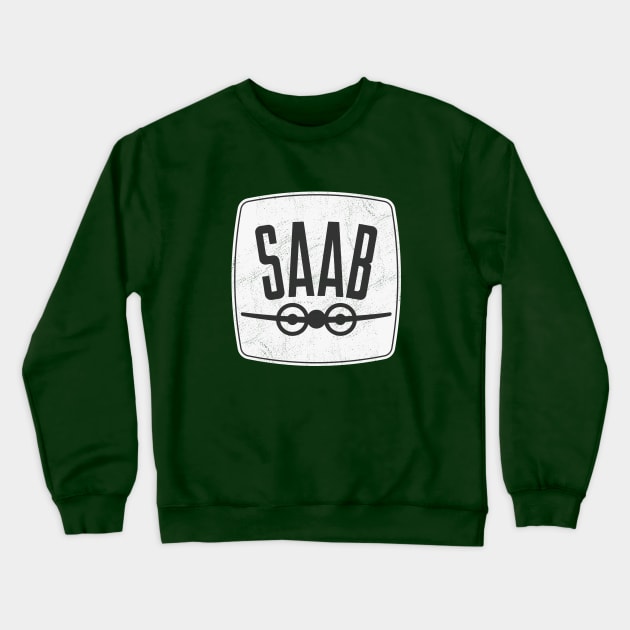 SAAB Crewneck Sweatshirt by Aries Custom Graphics